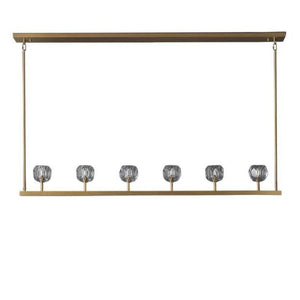 Crysball Glass Linear Chandelier 60" - view 7