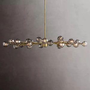 Crysball Glass Oval Chandelier 72" - view 2