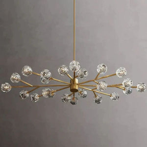 Crysball Glass Oval Chandelier 72" - view 12