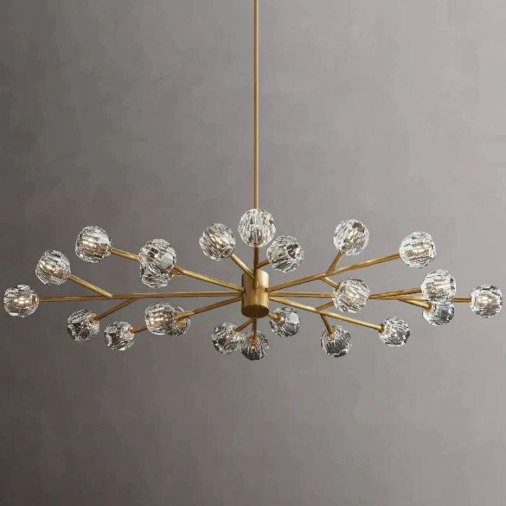 Crysball Glass Oval Chandelier 72" - view 12