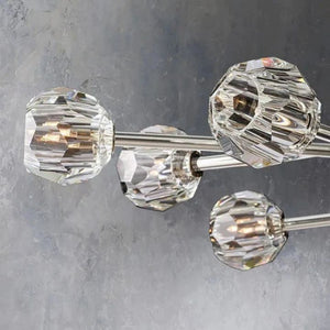 Crysball Glass Oval Chandelier 72" - view 11