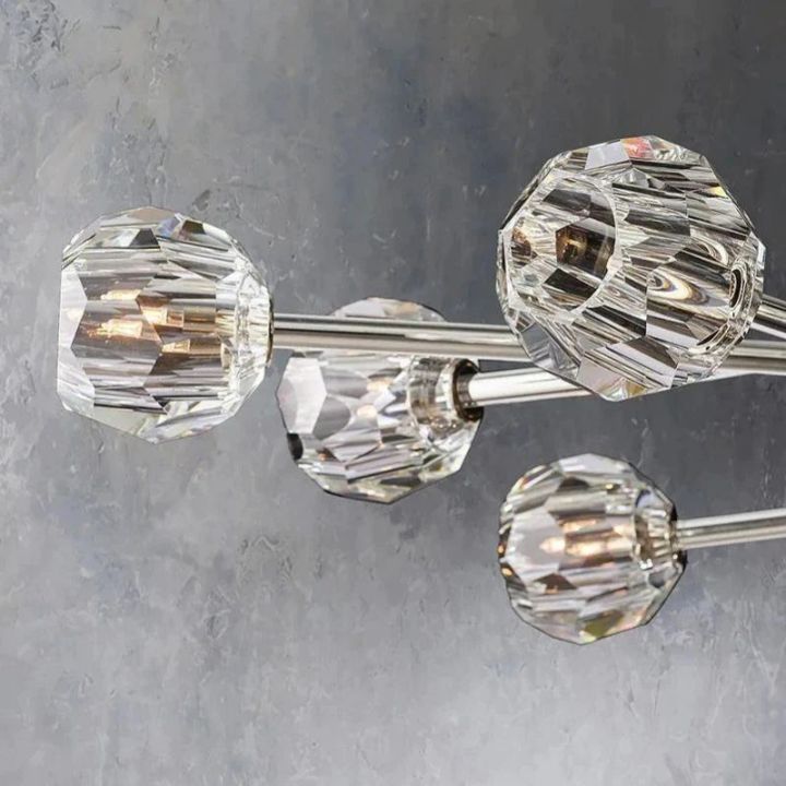 Crysball Glass Oval Chandelier 72" - view 11