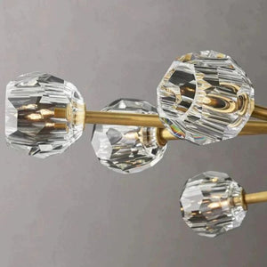 Crysball Glass Oval Chandelier 72" - view 9
