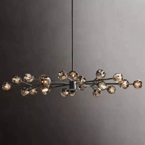 Crysball Glass Oval Chandelier 72" - view 4