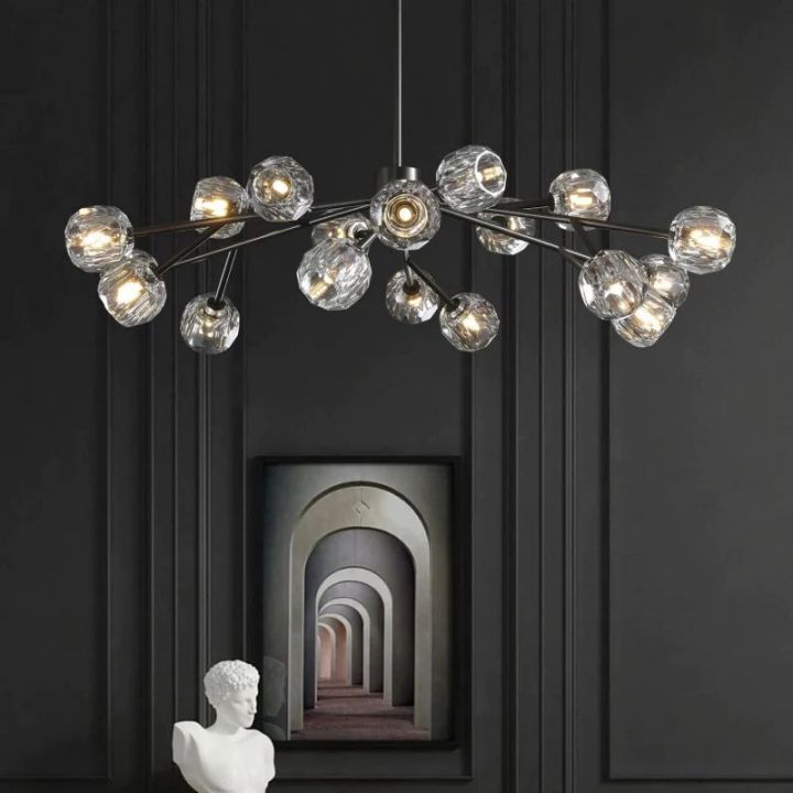 Crysball Glass Round Chandelier 48" - view 3