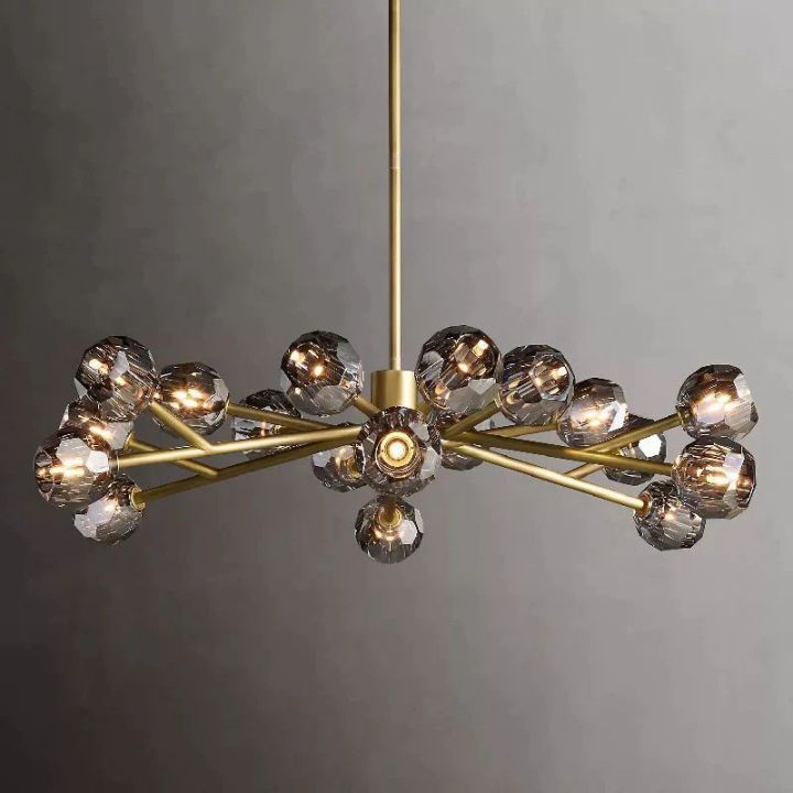 Crysball Glass Round Chandelier 48" - view 8