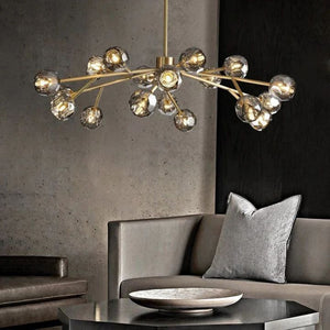 Crysball Glass Round Chandelier 48" - view 2