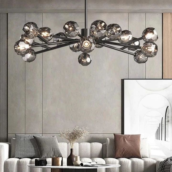 Crysball Glass Round Chandelier 48" - view 6