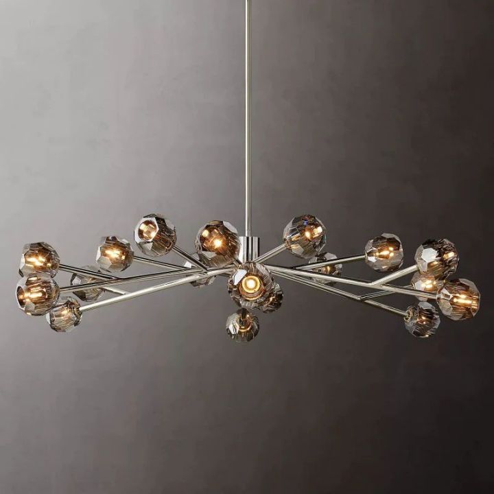 Crysball Glass Round Chandelier 60" - view 6