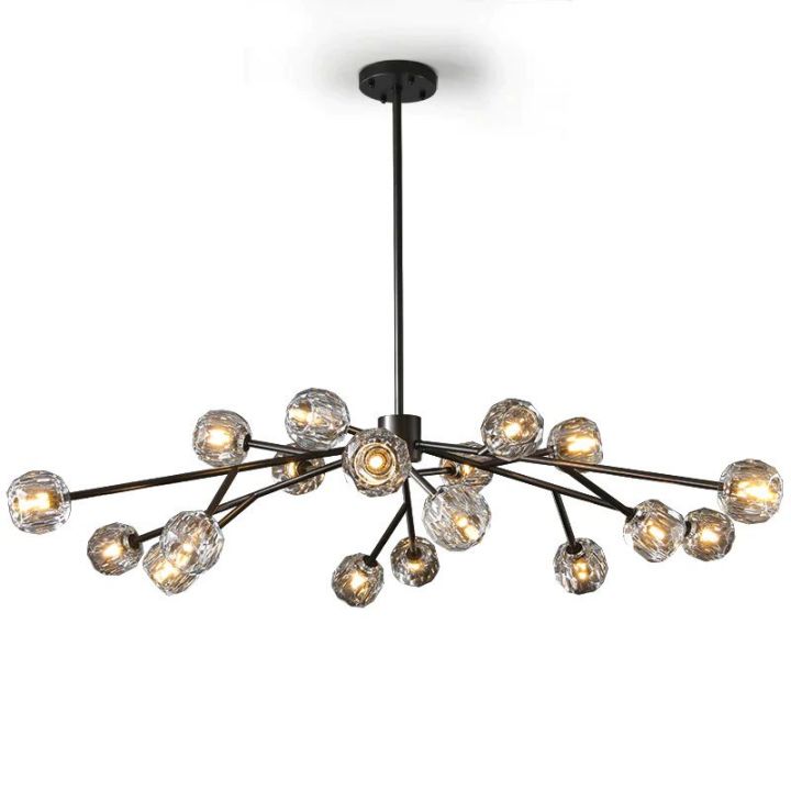 Crysball Glass Round Chandelier 60" - view 3