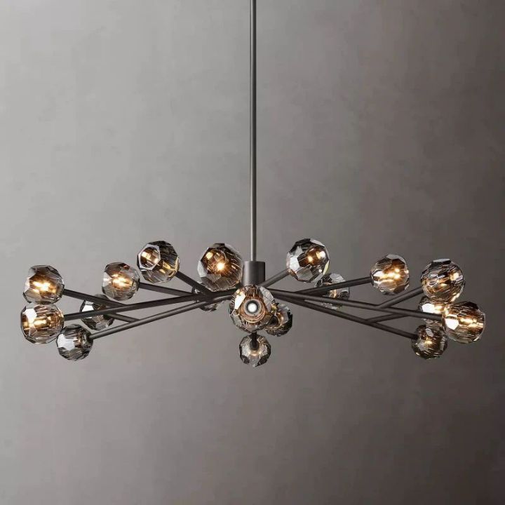 Crysball Glass Round Chandelier 60" - view 8