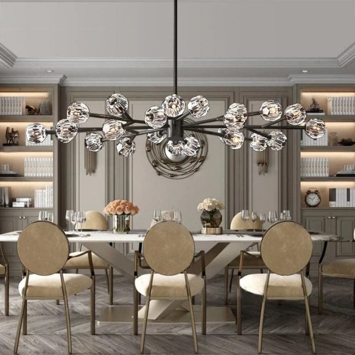 Crysball Glass Round Chandelier 72" - view 7