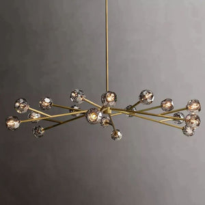 Crysball Glass Round Chandelier 72" - view 2