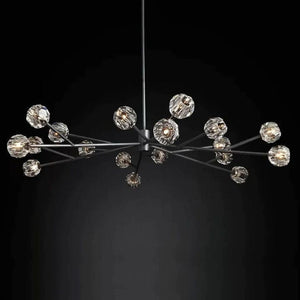 Crysball Glass Round Chandelier 72" - view 3