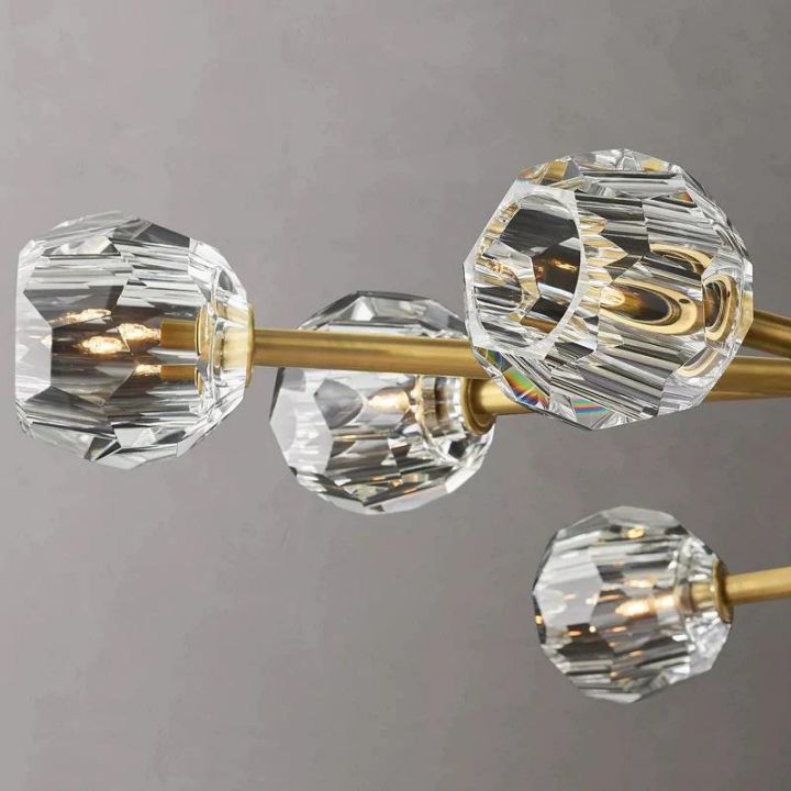 Crysball Glass Round Chandelier 72" - view 11