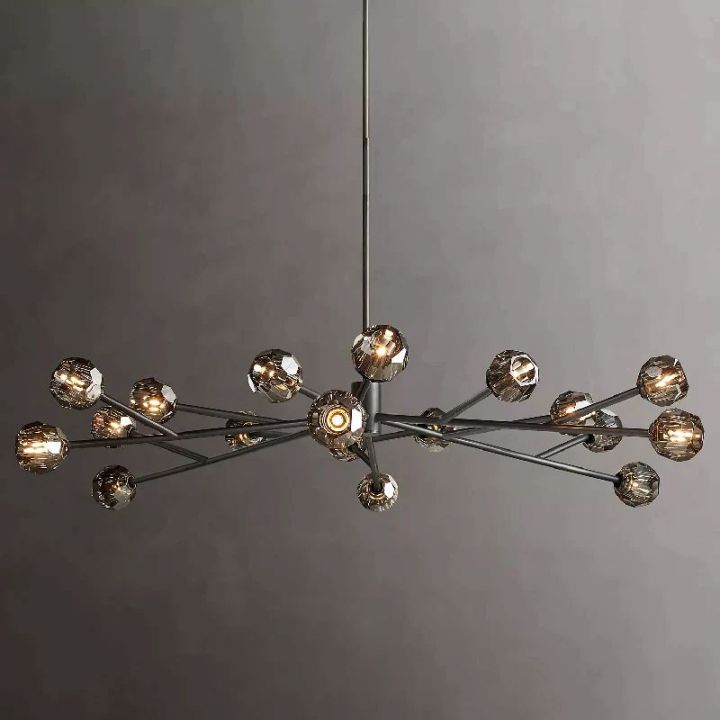 Crysball Glass Round Chandelier 72" - view 4