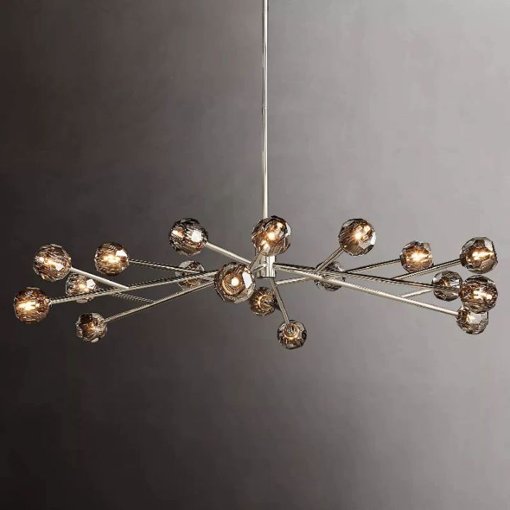 Crysball Glass Round Chandelier 72" - view 6