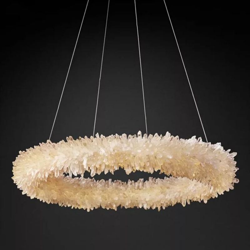 Vosa Crystal Halo Chandelier
