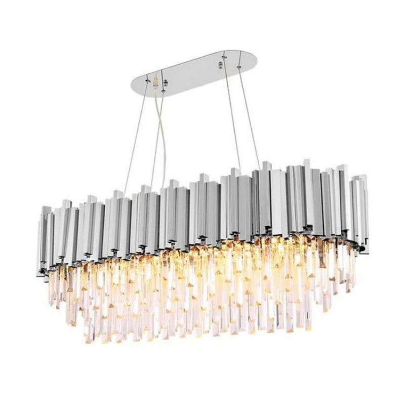 Felipe Crystal Oval Chandelier - view 4