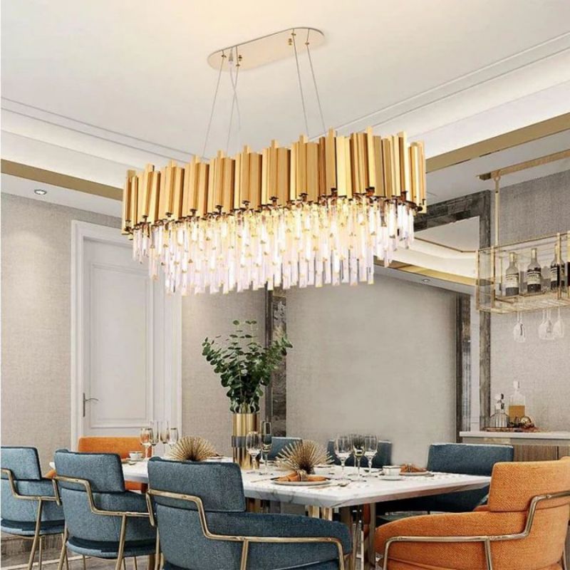 Felipe Crystal Oval Chandelier - view 3