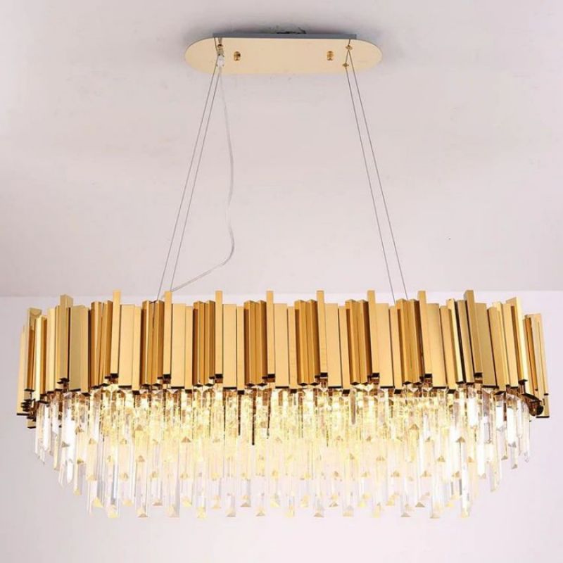 Felipe Crystal Oval Chandelier - view 2