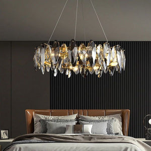 Luxirious Crystal Ring Chandelier 39"