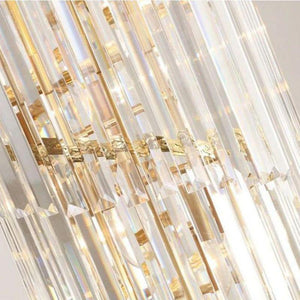 Bourbons Louis 2-Story Crystal Round Chandelier - Merlin Lamps