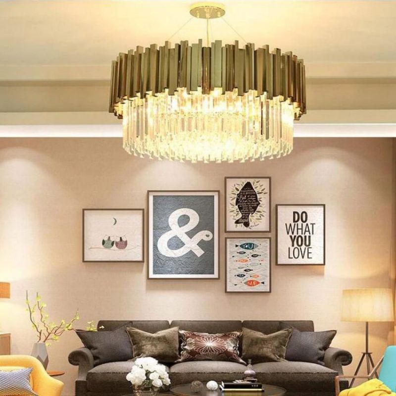 Natasha Charles Crystal Round Chandelier - view 2