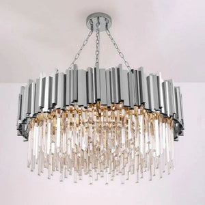 Natasha Charles Crystal Round Chandelier - view 4