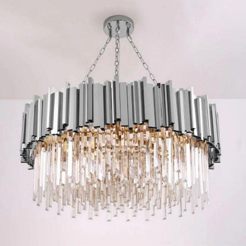 Natasha Charles Crystal Round Chandelier - view 4