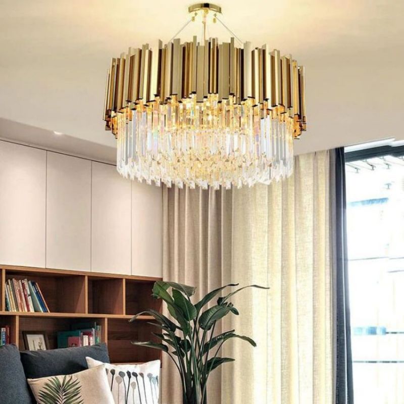 Natasha Charles Crystal Round Chandelier - view 3