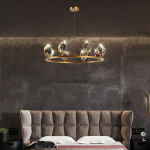 Nicole Crystal Round Chandelier - view 2