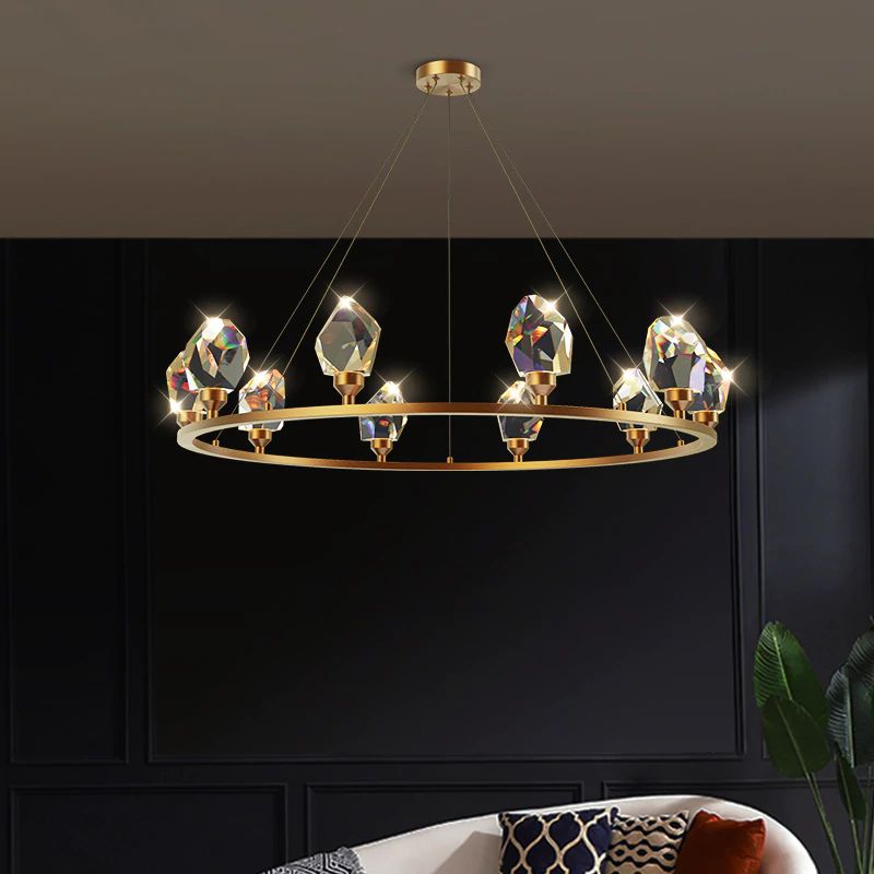 Nicole Crystal Round Chandelier - view 3