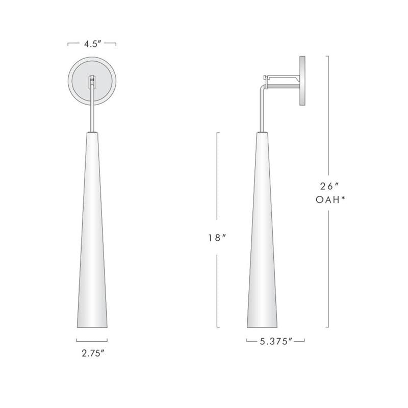 Abner Crystal Small Wall Sconce, chandelier - view 6