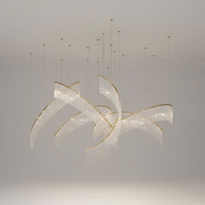 Rivella Cascade Fringe Crystal Chandelier - view 33