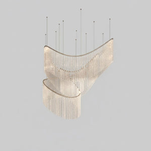 Rivella Cascade Fringe Crystal Chandelier - view 31