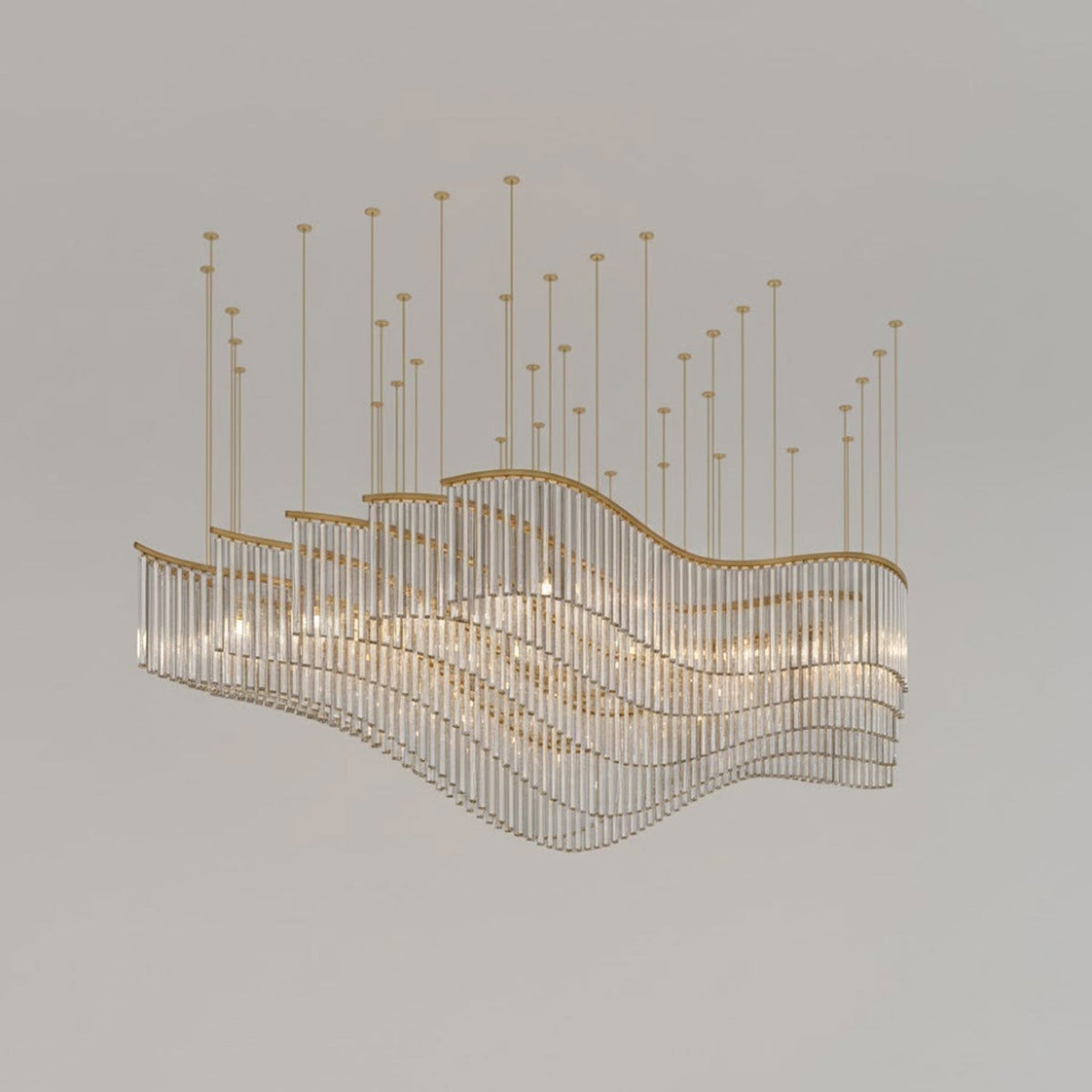 Rivella Cascade Fringe Crystal Chandelier - view 32
