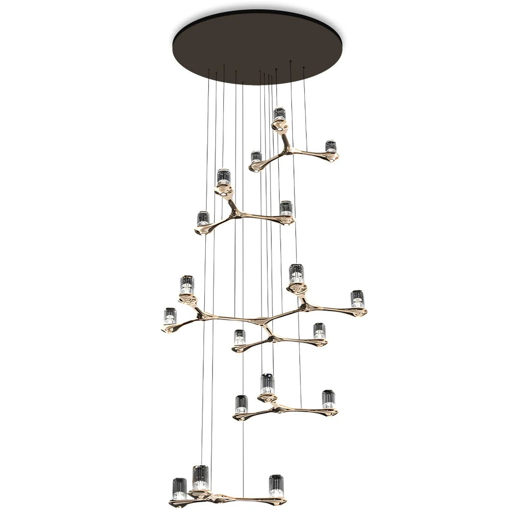 Crystal Staircase Chandelier Nordic Creative Ceiling Light - view 6