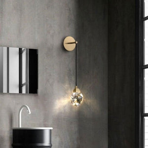 Nicole Crystal Wall Sconce Cord, chandelier