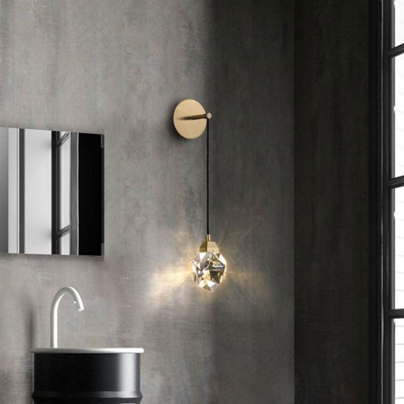 Nicole Crystal Wall Sconce Cord, chandelier