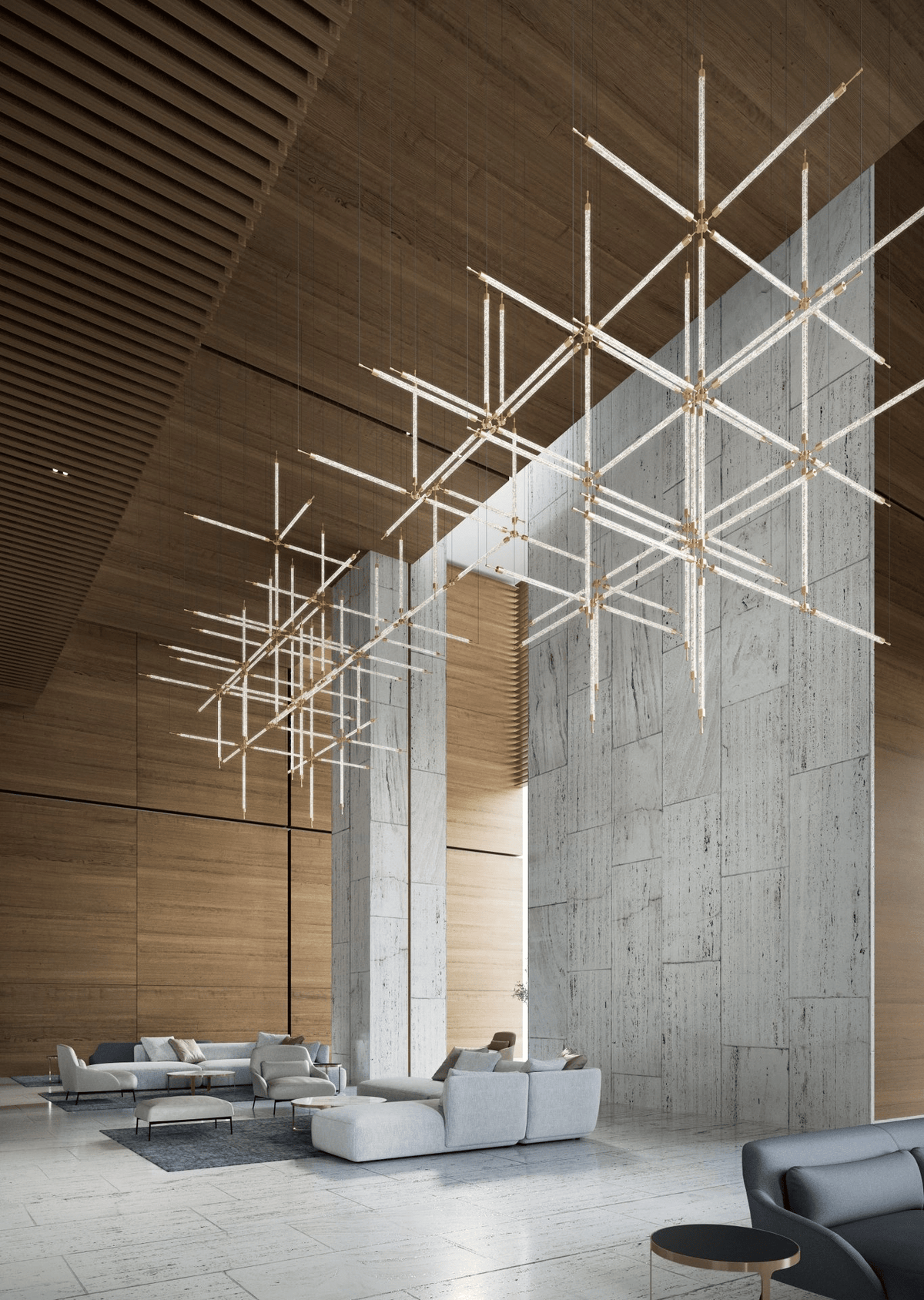 Crystal Grid Customize Chandelier - view 9
