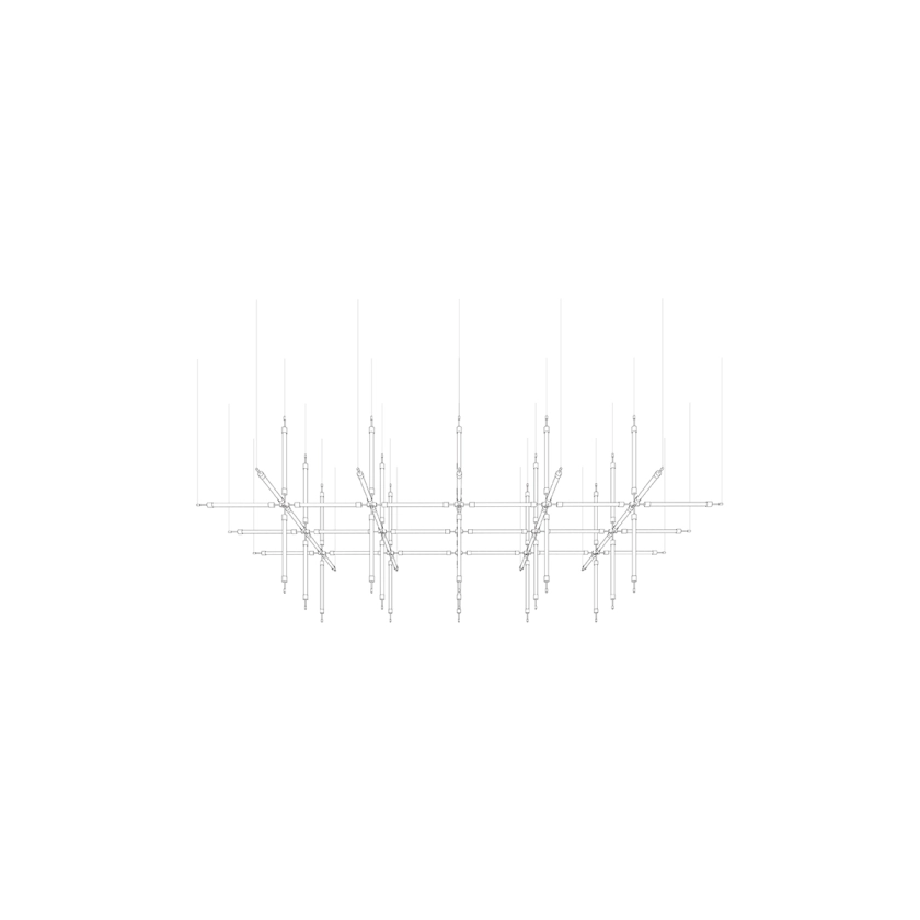 Crystal Grid Customize Chandelier - view 24