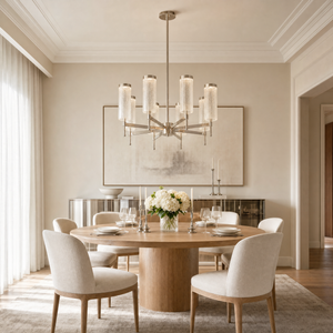 Crystalia Modern Sculptural Ring Chandelier