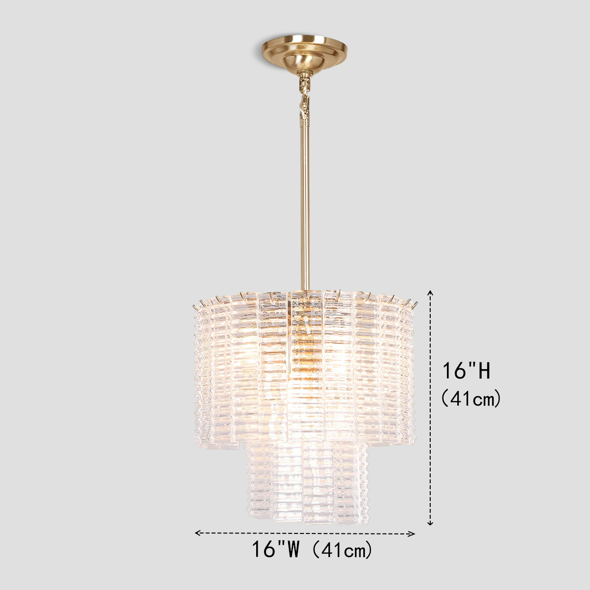 Guts Round Glass Tile Chandelier - view 3