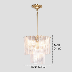 Guts Round Glass Tile Chandelier - view 3