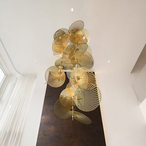 Cattail Leaf Meteor Shower Spiral Chandelier - view 15