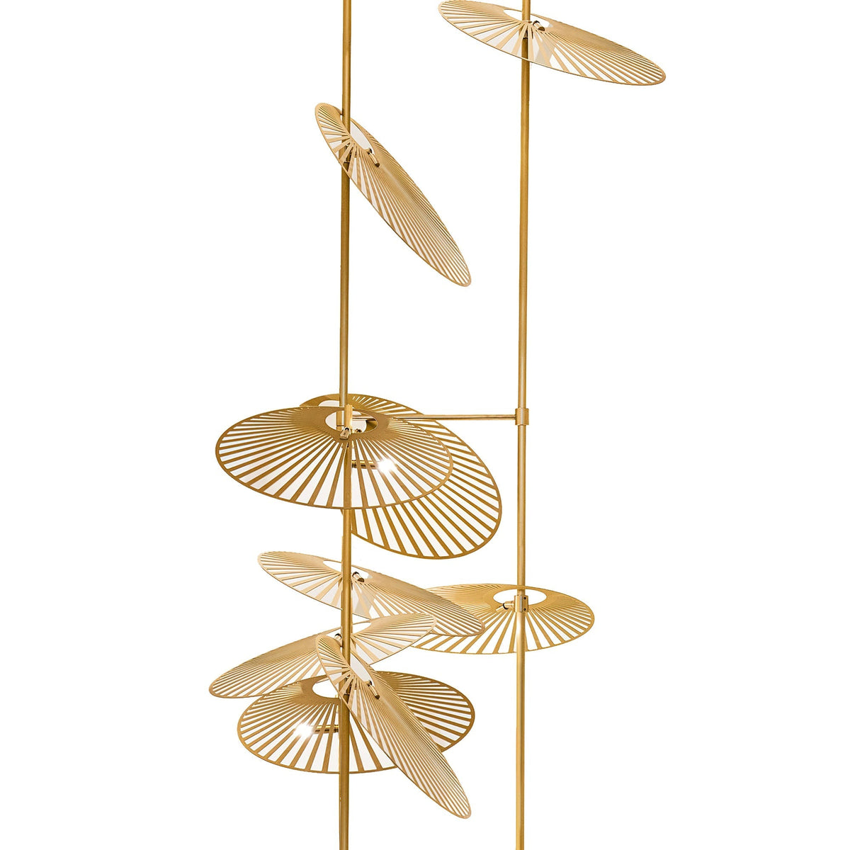 Cattail Leaf Meteor Shower Spiral Chandelier - view 27