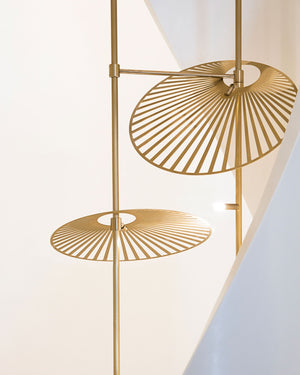 Cattail Leaf Meteor Shower Spiral Chandelier - view 20