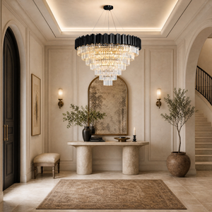 Preston Crystal Round Chandelier 39.4"D - view 4