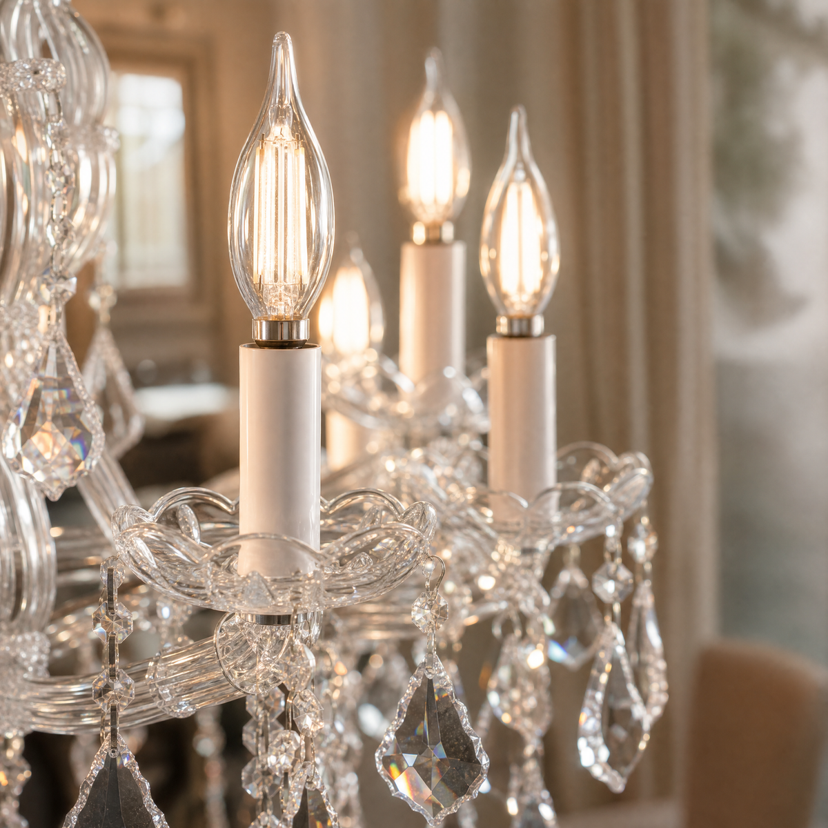 28.3" 12-Light Maria Theresa Crystal Chandelier - Silver - view 6